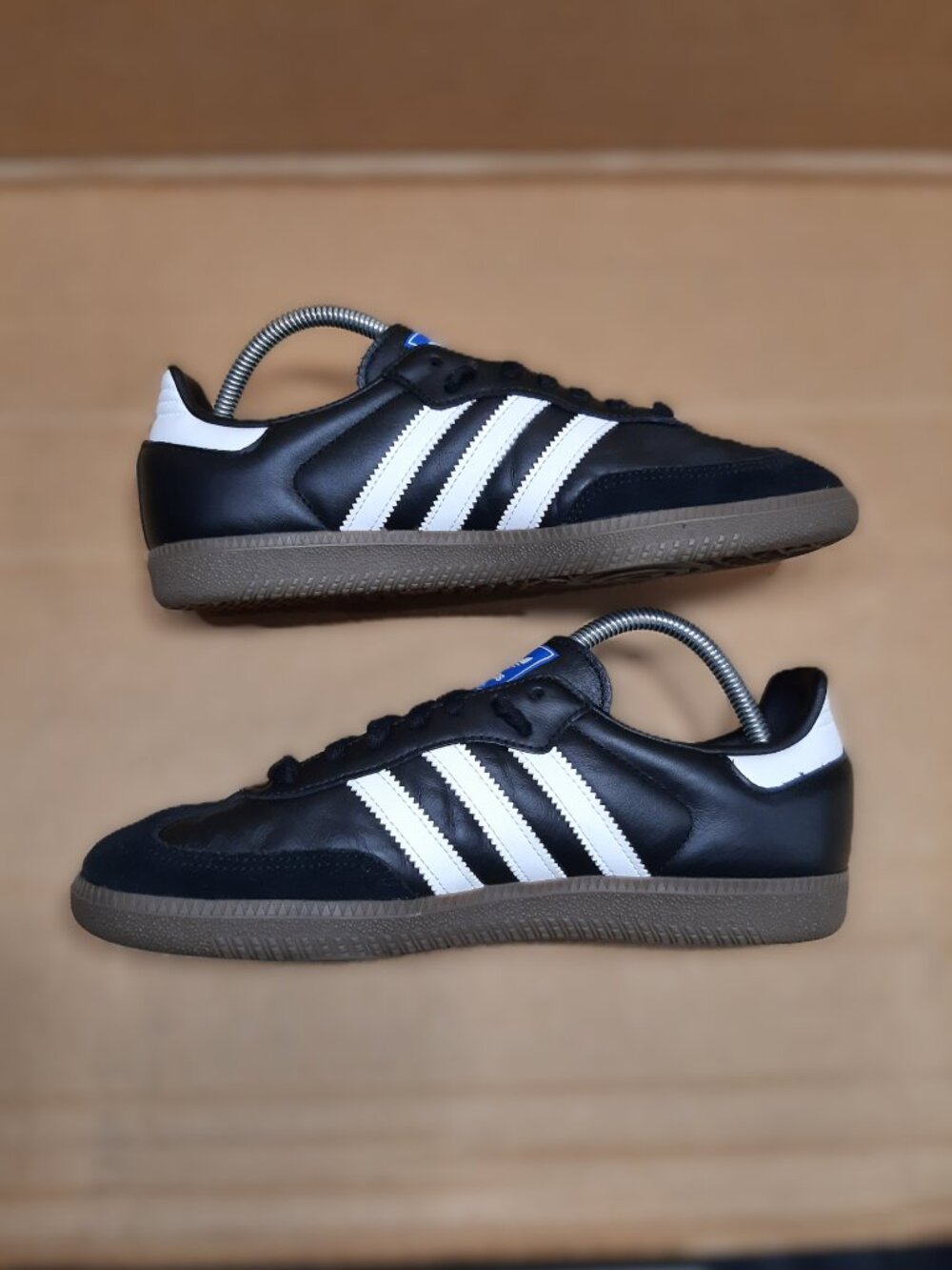 Adidas Samba OG Black White Athletic Leather Sneakers ♀️ Womens Size 9 #3089 - Picture 6 of 16